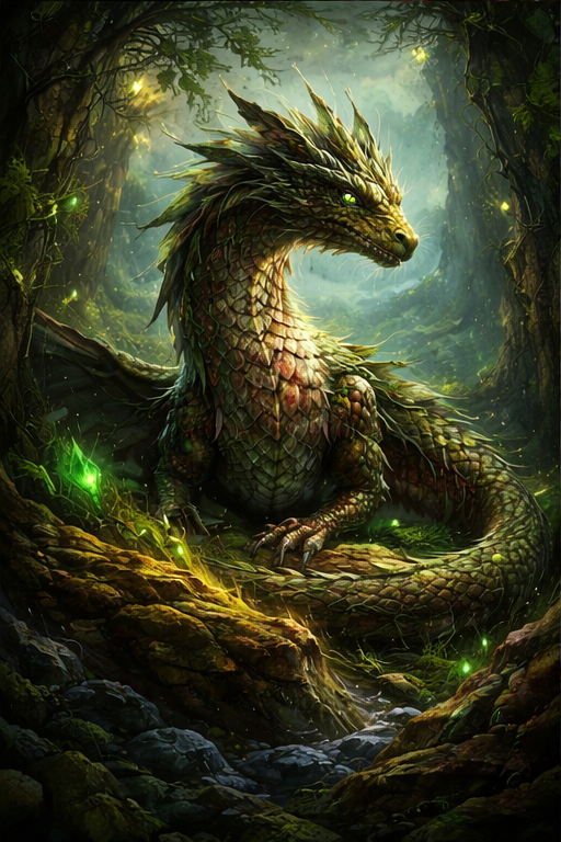 Welcome to the World earth dragon art